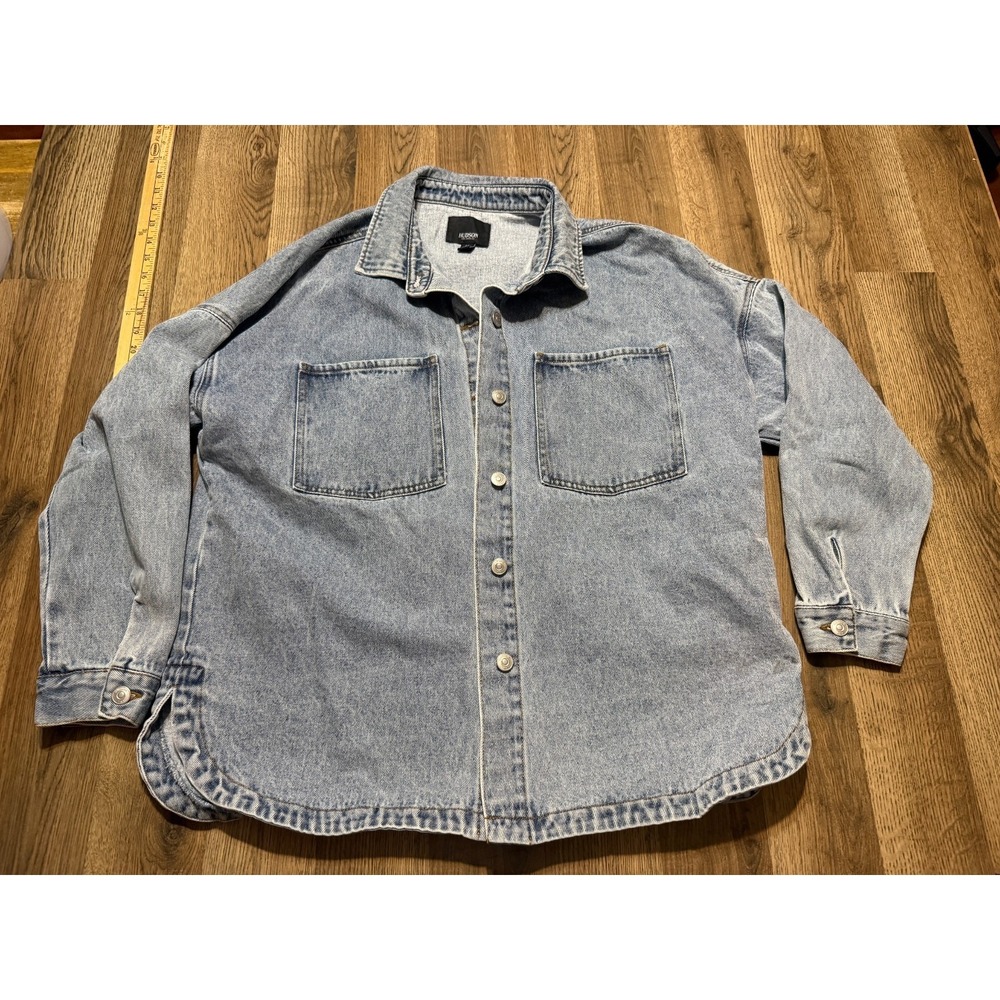 Hudson Jean Jacket, Men's Size Large, Blue, Denim, Button Up, Pockets